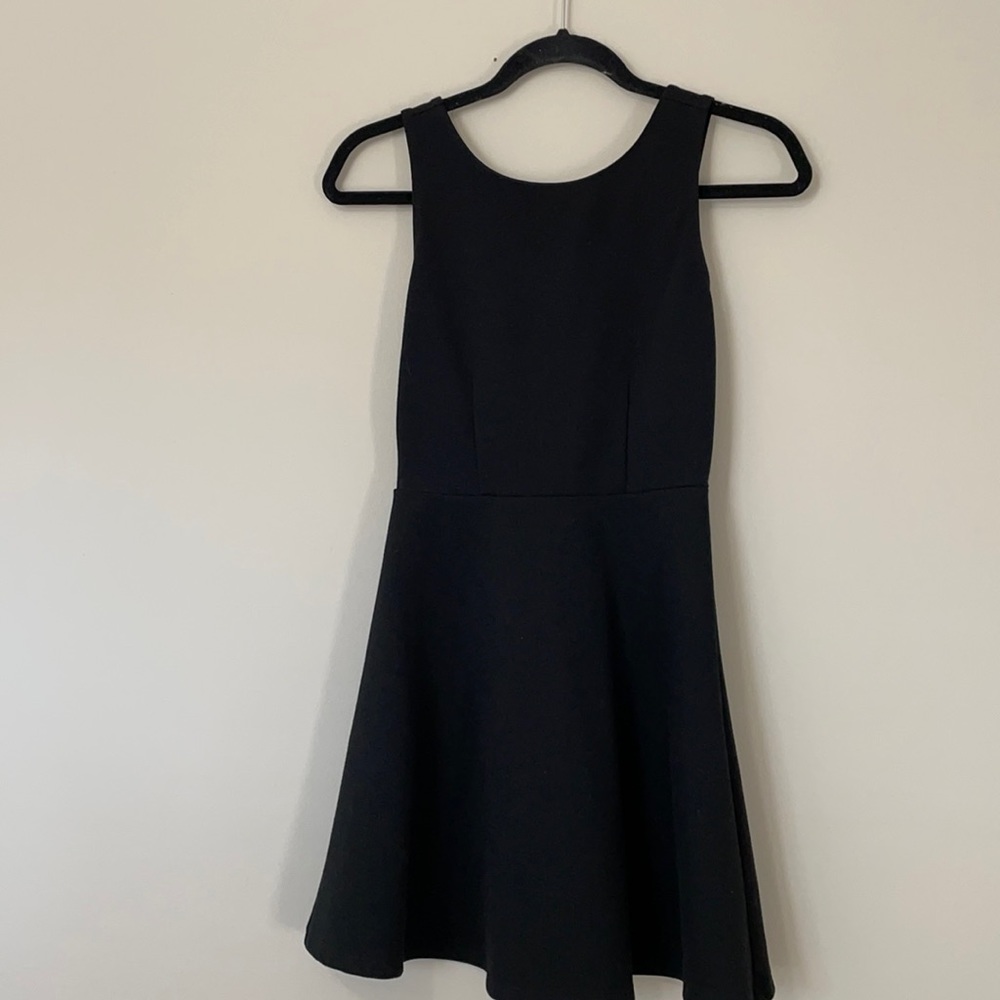 Black mini dress